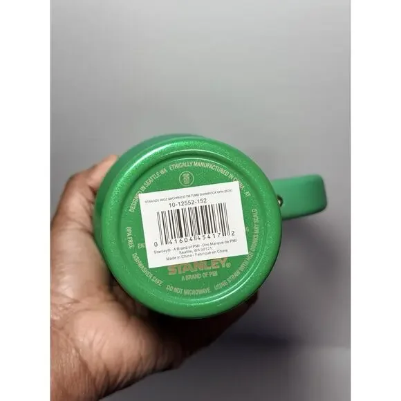 Stanley 2025 St. Patrick’s Day SHAMROCK GREEN 40oz Tumbler BNWT + Custom Bow - Picture 10 of 11